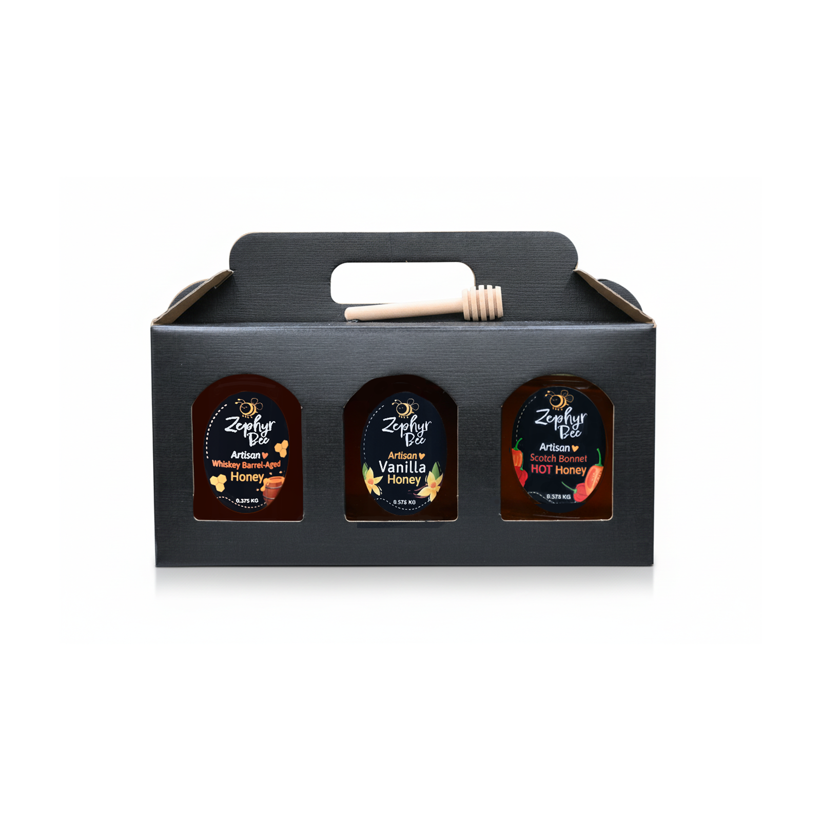 3-Jar Artisan Honey Gift Box – Zephyr Bee