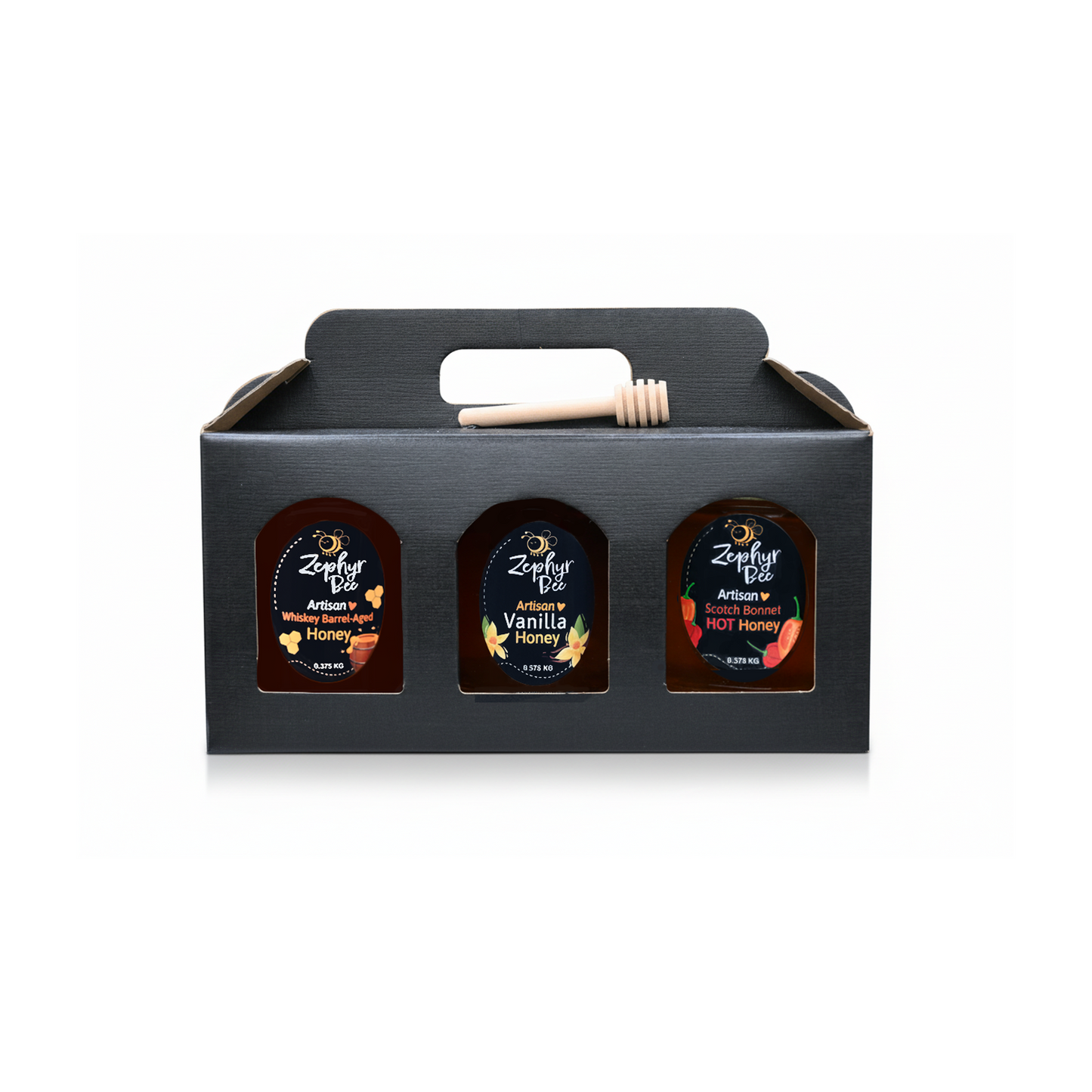 3-Jar Artisan Honey Gift Box