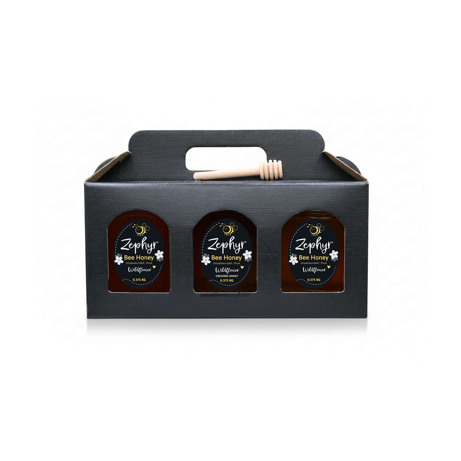 3-Jar Pure Honey Gift Box – Zephyr Bee